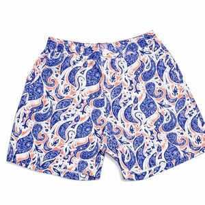 Pennington & Bailes NWOT Men’s Shorts Blue & Orange Paisley | Size Large | Style
